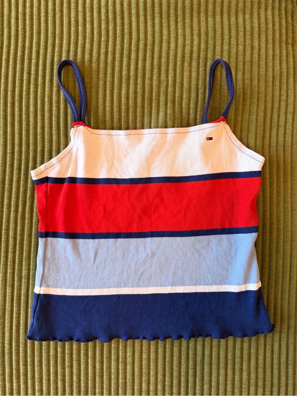 Tommy Jeans Women's Striped Cami Tank Top — Red, White & Blue